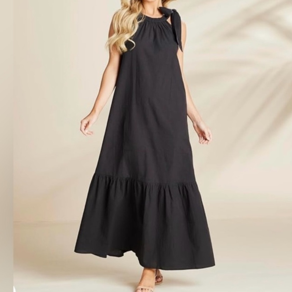 Mud Pie NWT Black Julip Maxi Dress - Small